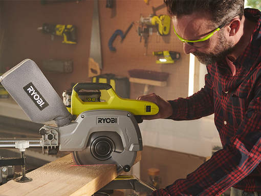 Scie à onglet radiale R18MS216-0 Ryobi Scie à onglet radiale R18MS216-0 Ryobi